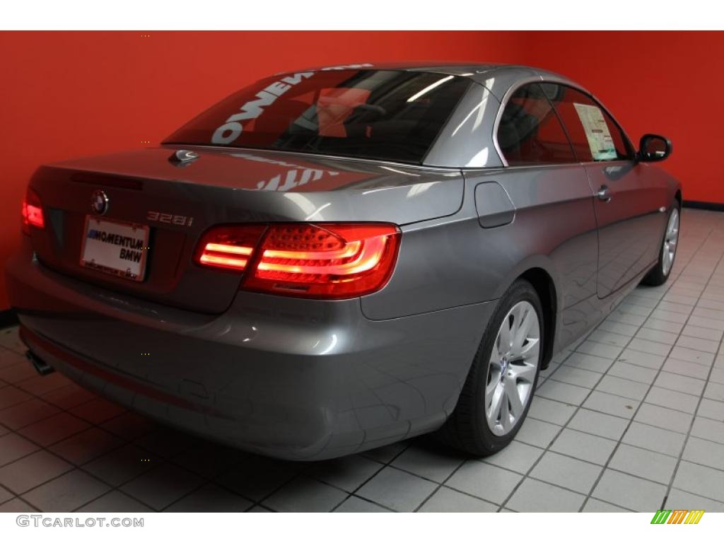 2011 3 Series 328i Convertible - Space Gray Metallic / Black photo #16