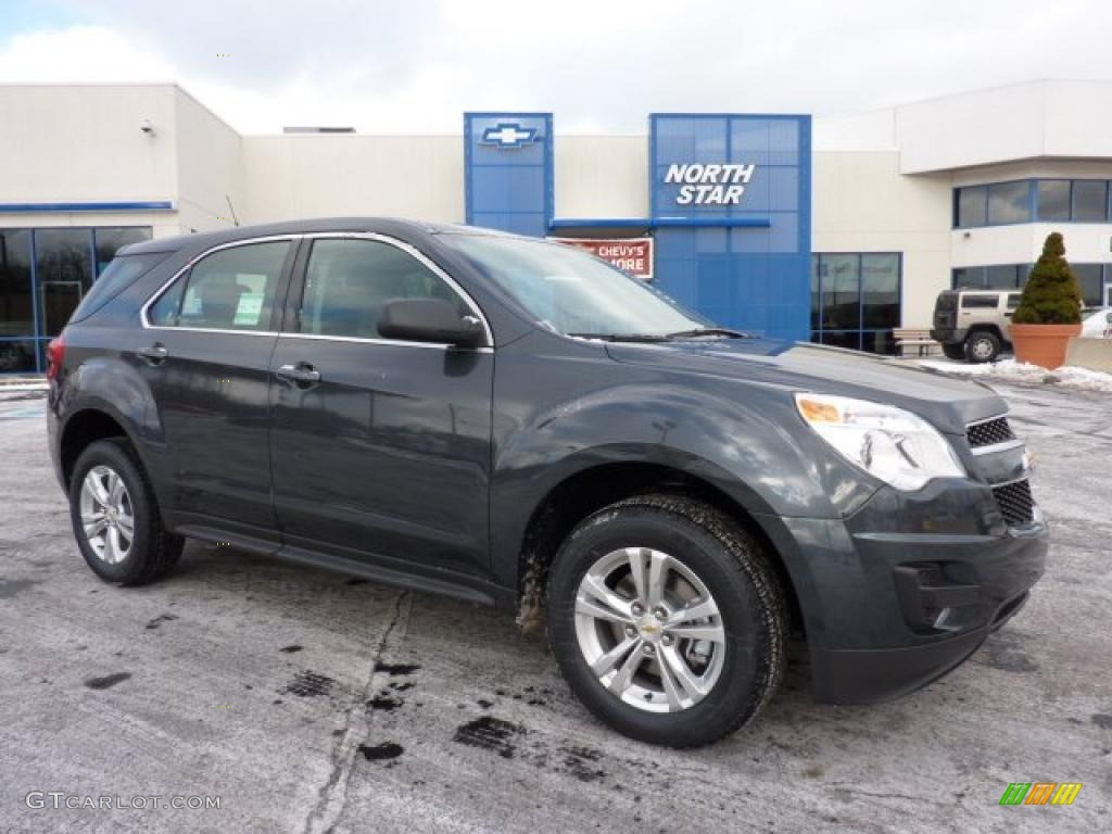 2011 Equinox LS AWD - Cyber Gray Metallic / Light Titanium/Jet Black photo #1