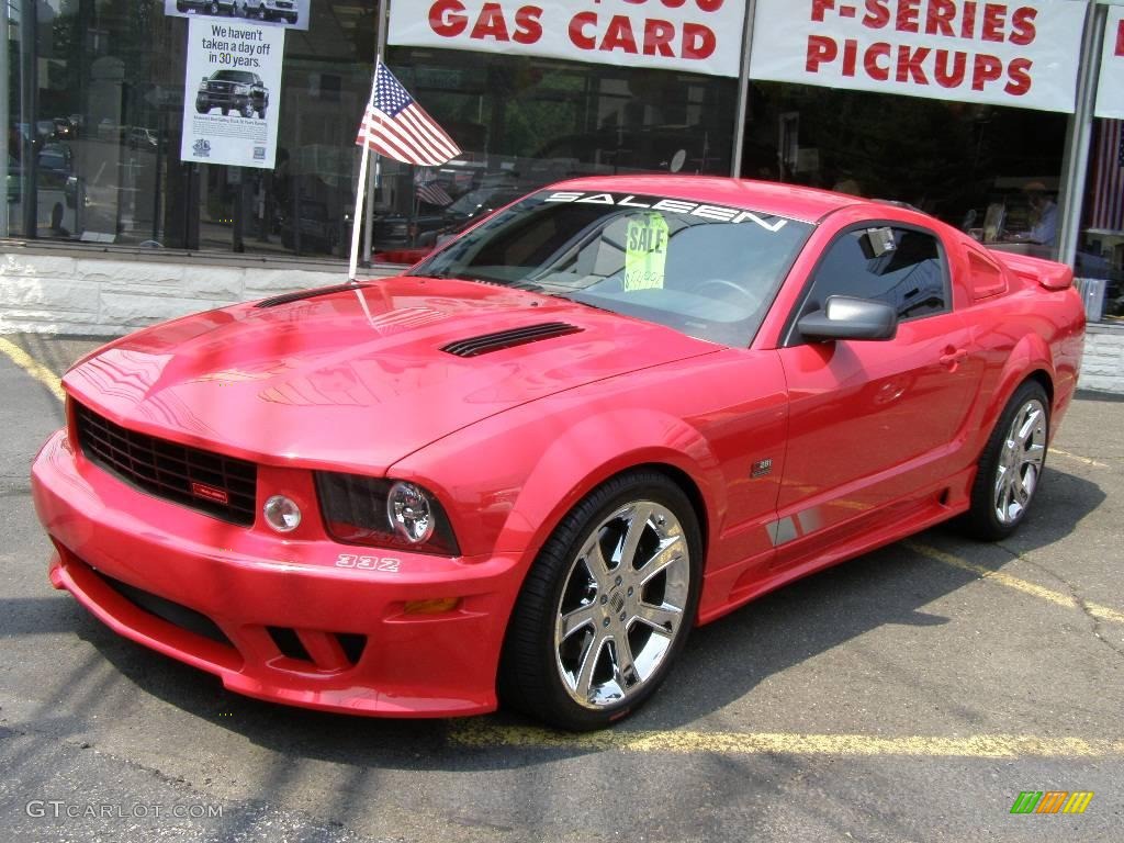 2007 Mustang Saleen S281 Supercharged Coupe - Torch Red / Black Leather photo #1