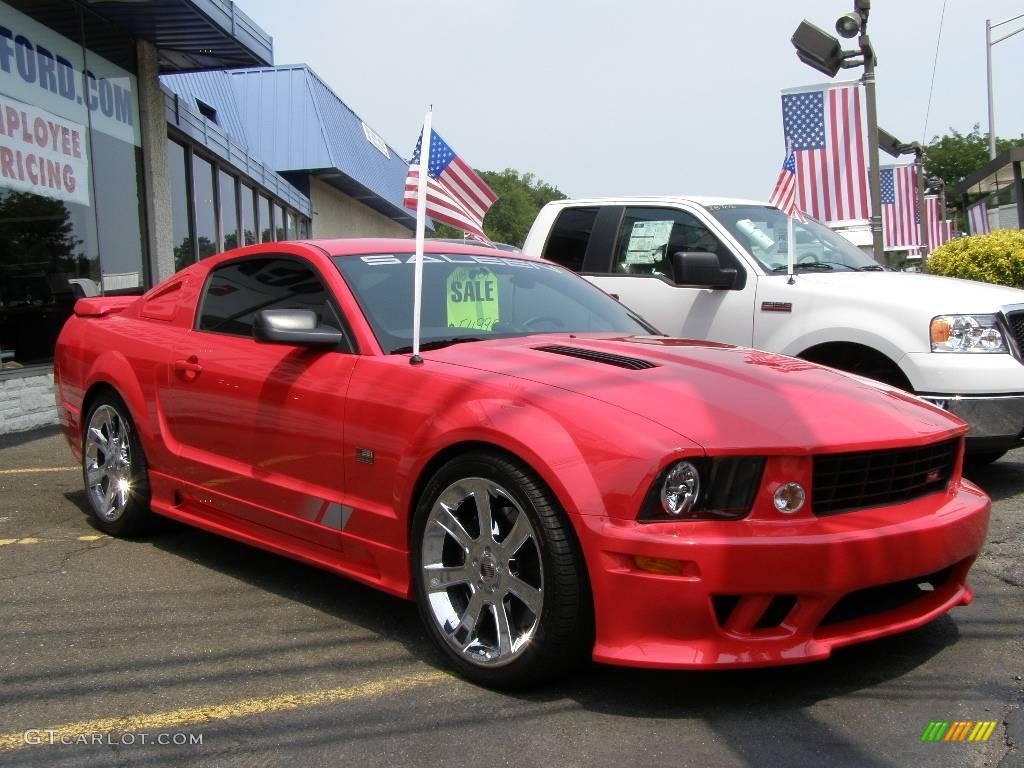 2007 Mustang Saleen S281 Supercharged Coupe - Torch Red / Black Leather photo #2