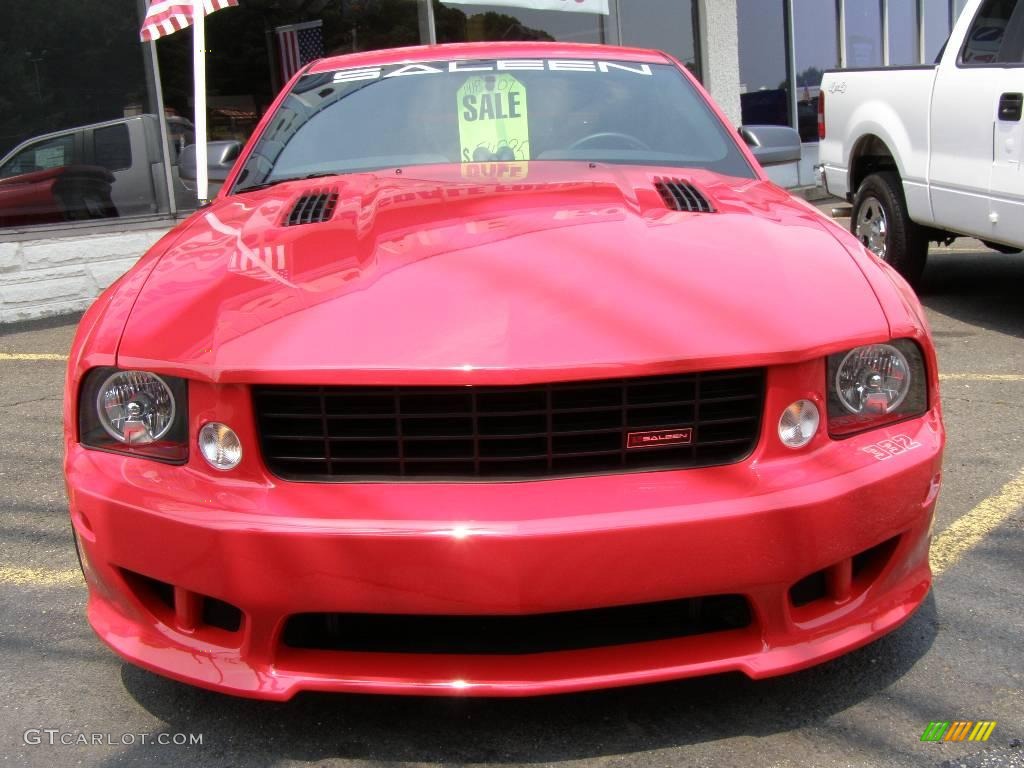 2007 Mustang Saleen S281 Supercharged Coupe - Torch Red / Black Leather photo #3