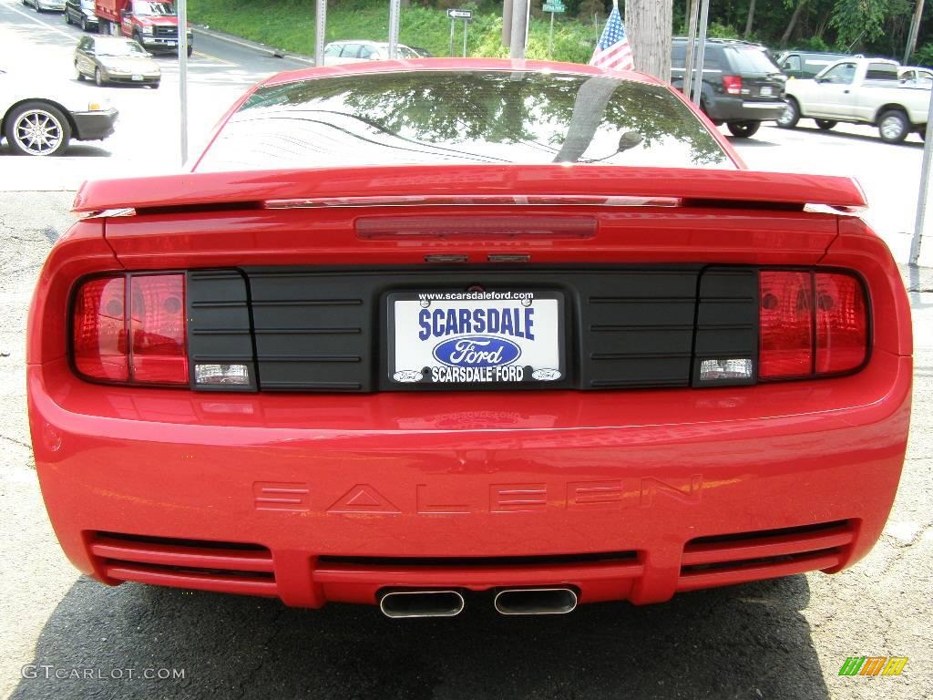 2007 Mustang Saleen S281 Supercharged Coupe - Torch Red / Black Leather photo #4