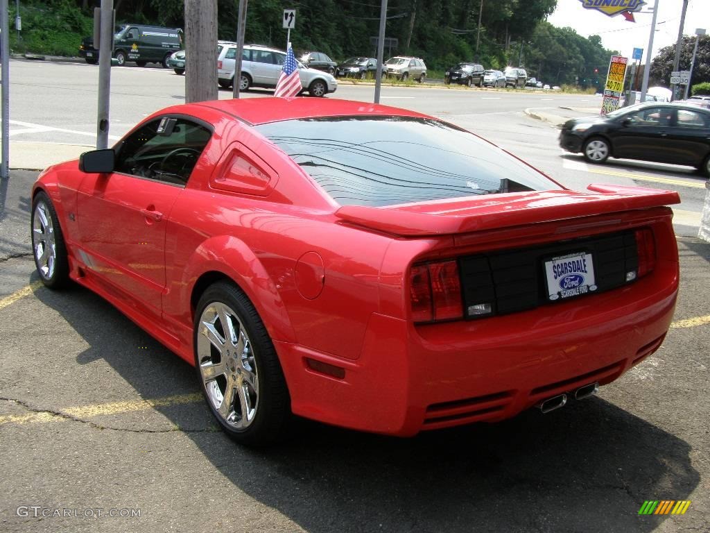 2007 Mustang Saleen S281 Supercharged Coupe - Torch Red / Black Leather photo #6