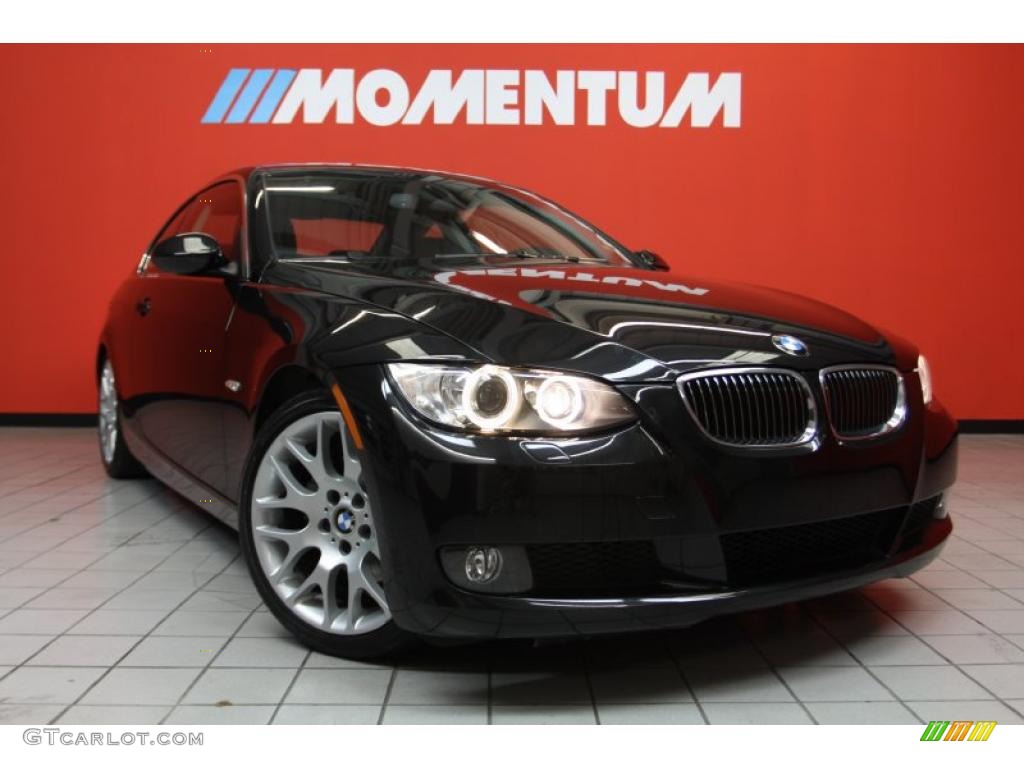2008 3 Series 328i Coupe - Black Sapphire Metallic / Black photo #1