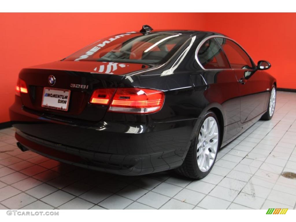 2008 3 Series 328i Coupe - Black Sapphire Metallic / Black photo #3