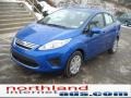 2011 Blue Flame Metallic Ford Fiesta SE Sedan  photo #2