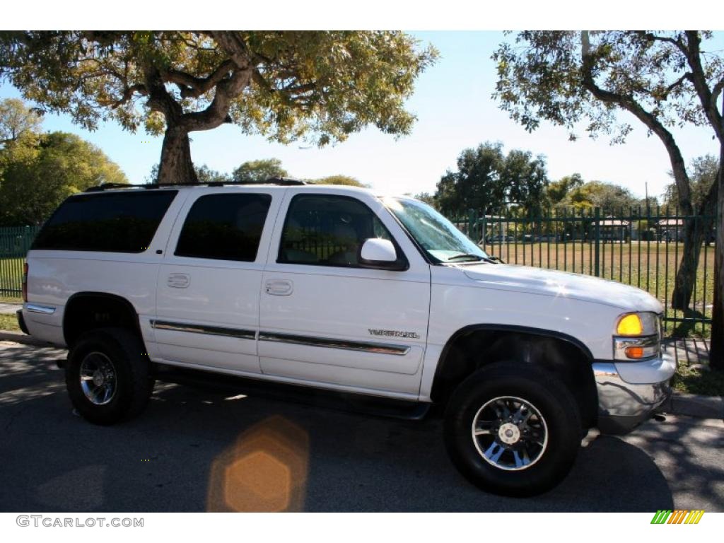 2001 Yukon XL 2500 SLT 4x4 - Summit White / Neutral Tan/Shale photo #11