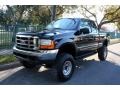 2000 Black Ford F350 Super Duty Lariat Extended Cab 4x4  photo #1