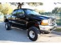 2000 Black Ford F350 Super Duty Lariat Extended Cab 4x4  photo #13