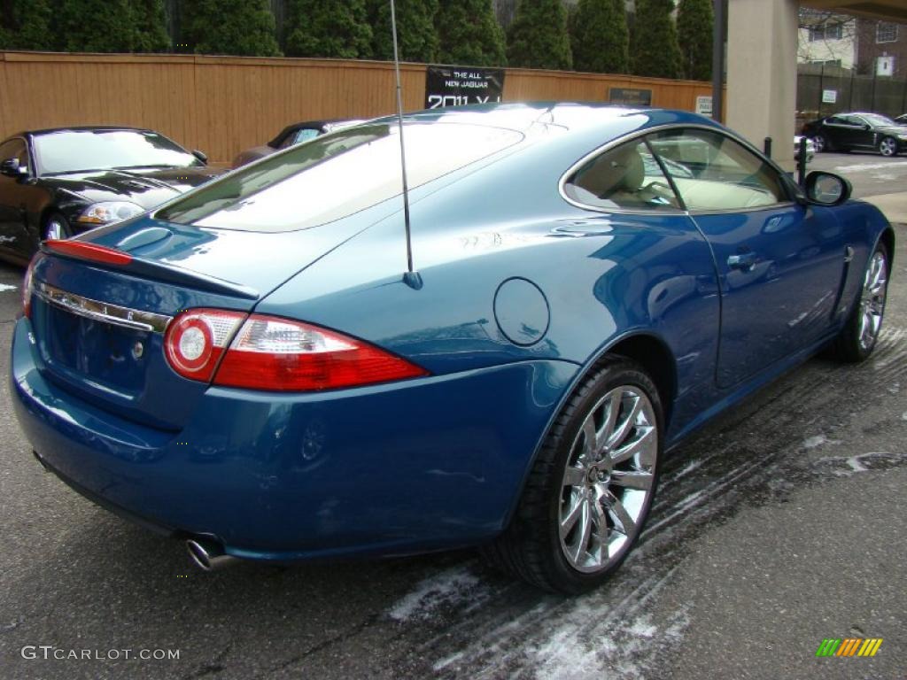 Blue Prism Pearl 2007 Jaguar XK XK8 Coupe Exterior Photo #41596149