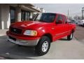 Bright Red 1997 Ford F150 XLT Extended Cab 4x4 Exterior