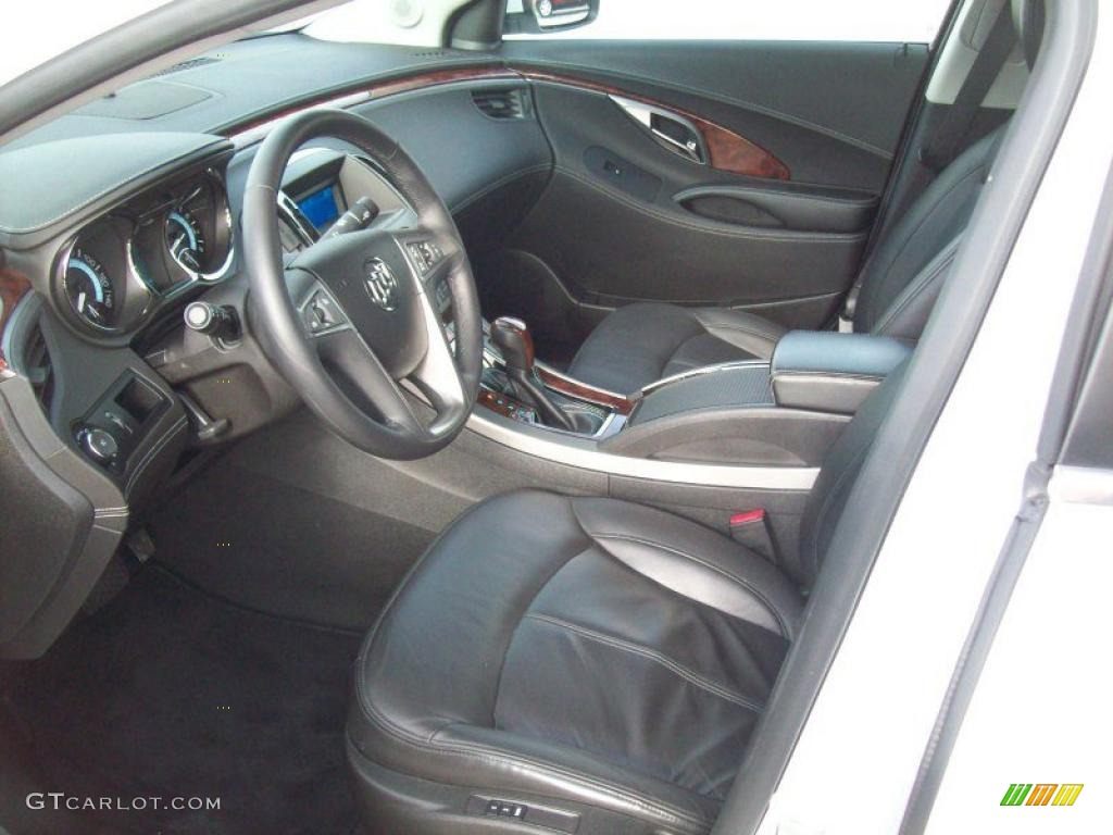 Ebony Interior 2010 Buick LaCrosse CXL AWD Photo #41597141