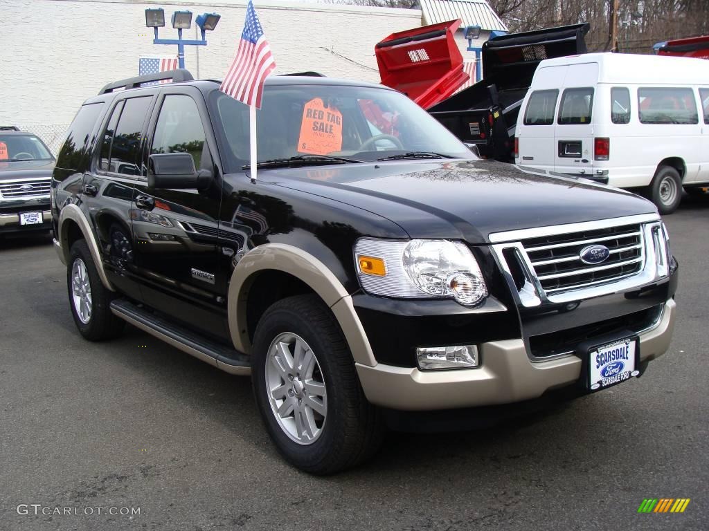 2008 Explorer Eddie Bauer 4x4 - Black / Camel photo #3