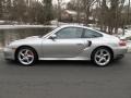 Arctic Silver Metallic 2002 Porsche 911 Turbo Coupe Exterior