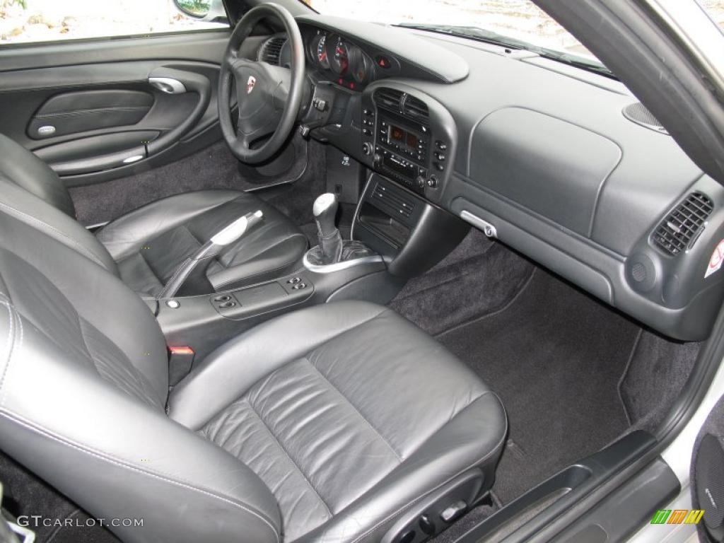 2002 Porsche 911 Turbo Coupe Black Dashboard Photo #41599153
