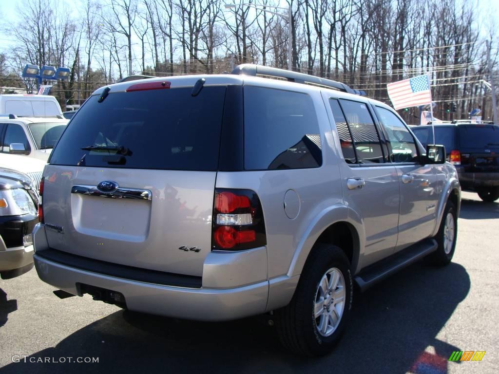 2008 Explorer XLT 4x4 - Silver Birch Metallic / Black/Stone photo #5
