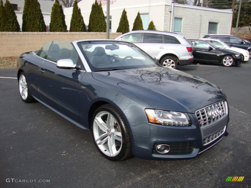Meteor Gray Pearl Effect 2010 Audi S5 3.0 TFSI quattro Cabriolet Exterior Photo #41599673