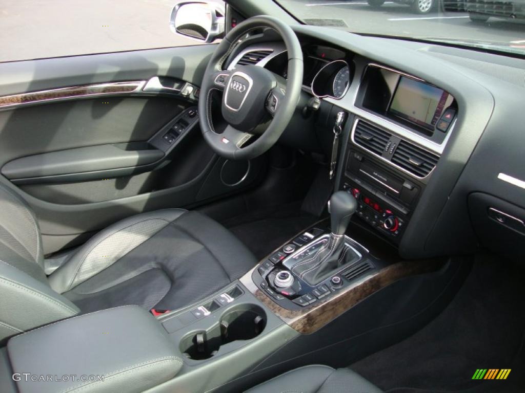 2010 Audi S5 3.0 TFSI quattro Cabriolet Black Silk Nappa Leather Dashboard Photo #41599953