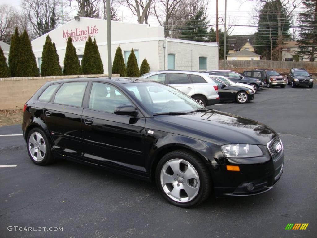 Brilliant Black 2006 Audi A3 3.2 S Line quattro Exterior Photo #41600417
