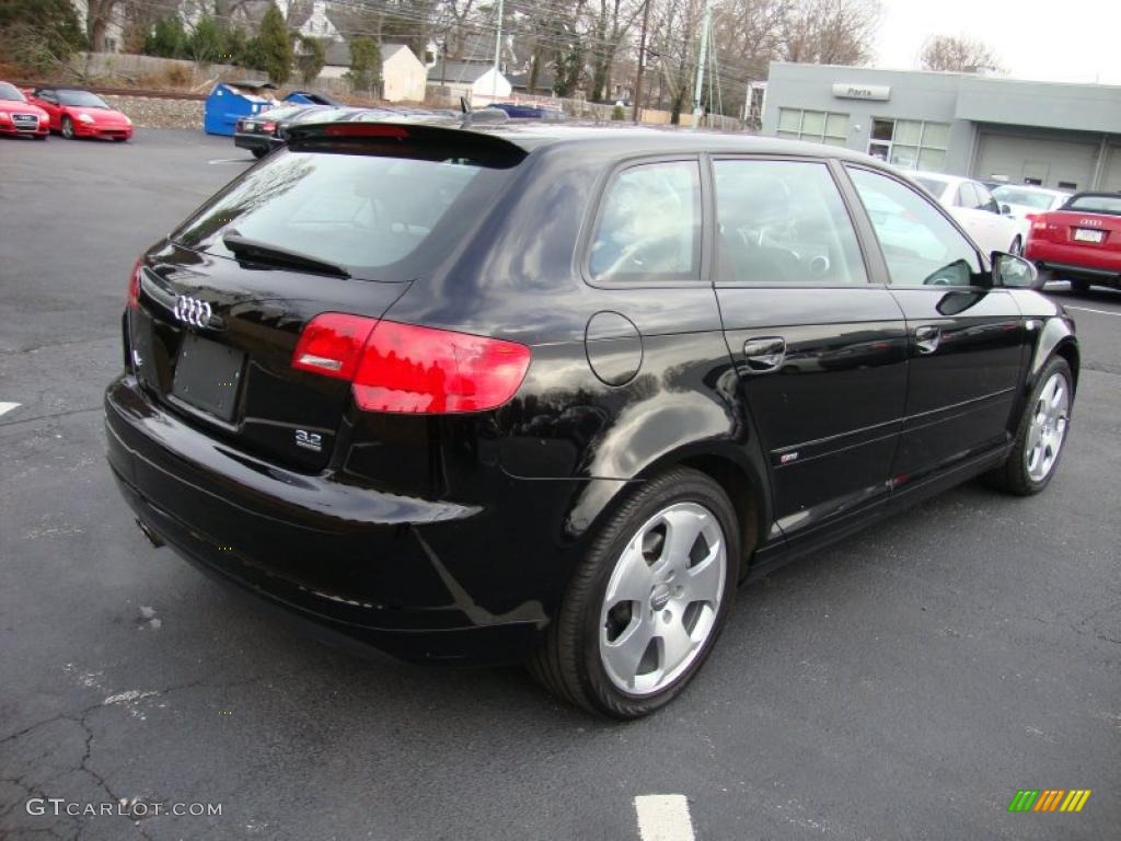 Brilliant Black 2006 Audi A3 3.2 S Line quattro Exterior Photo #41600461