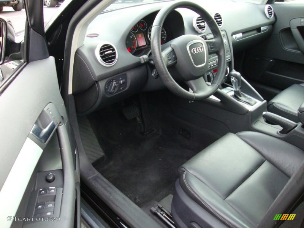 Black Interior 2006 Audi A3 3.2 S Line quattro Photo #41600565