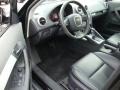 Black 2006 Audi A3 3.2 S Line quattro Interior Color