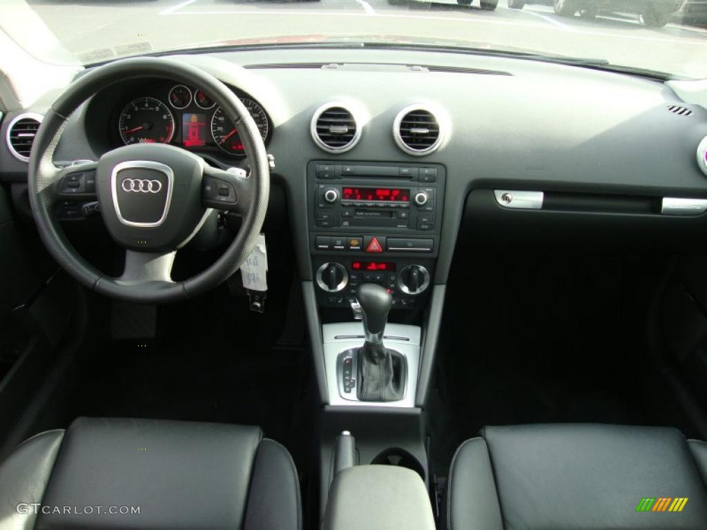 2006 Audi A3 3.2 S Line quattro Black Dashboard Photo #41600753