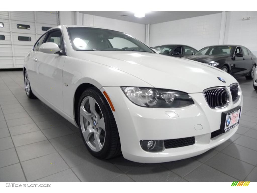 2008 3 Series 328i Coupe - Alpine White / Gray photo #4