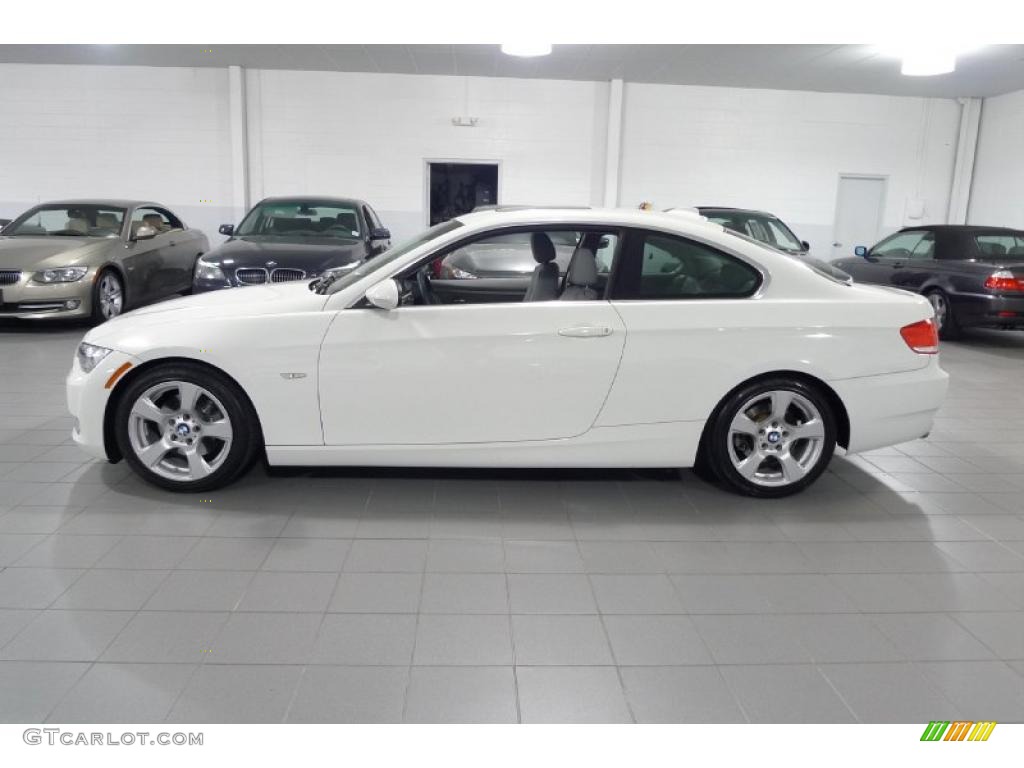 2008 3 Series 328i Coupe - Alpine White / Gray photo #6