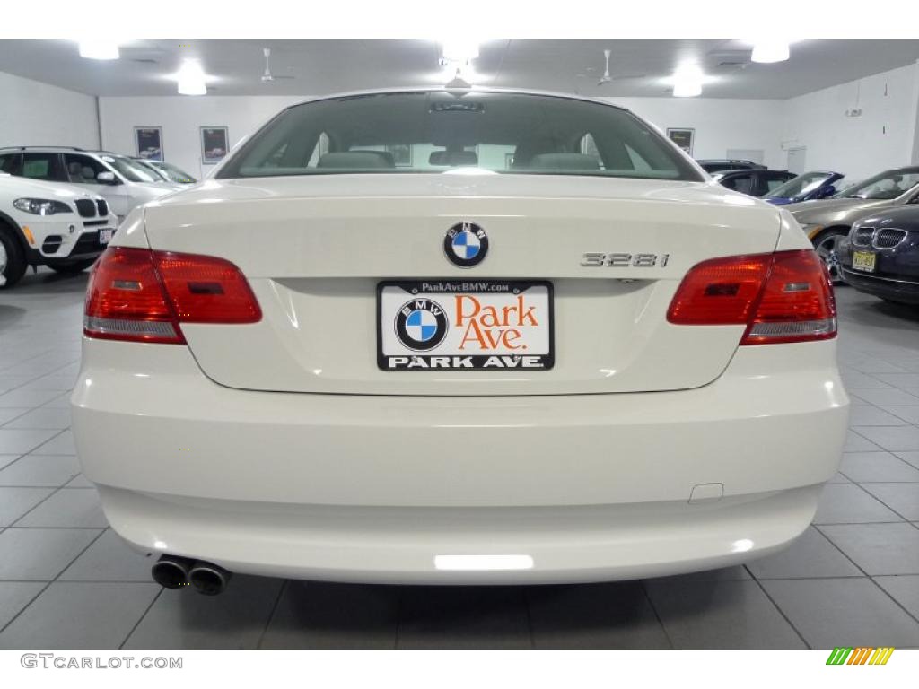 2008 3 Series 328i Coupe - Alpine White / Gray photo #12