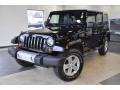 Black 2009 Jeep Wrangler Unlimited Sahara 4x4 Exterior