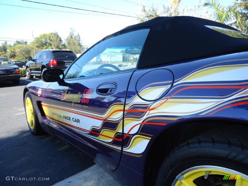 Radar Blue Metallic 1998 Chevrolet Corvette Indianapolis 500 Pace Car Convertible Exterior Photo #41603365