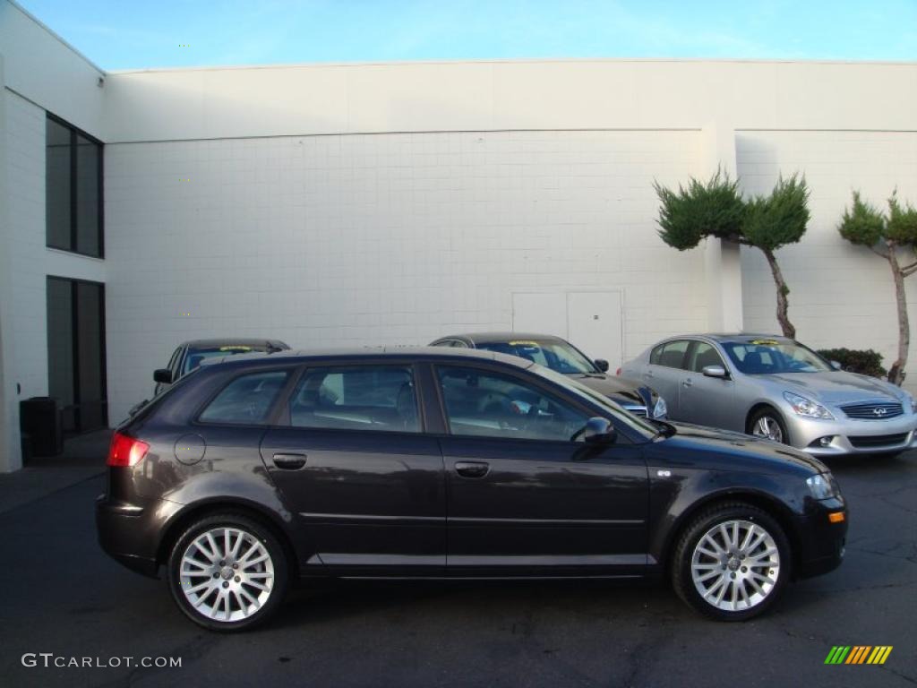 Lava Grey Pearl Effect 2007 Audi A3 2.0T Exterior Photo #41603609