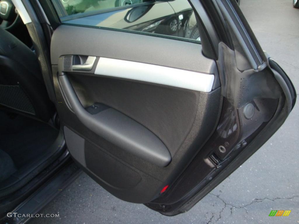 2007 Audi A3 2.0T Black Door Panel Photo #41603873