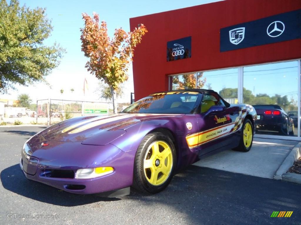 Radar Blue Metallic 1998 Chevrolet Corvette Indianapolis 500 Pace Car Convertible Exterior Photo #41603877