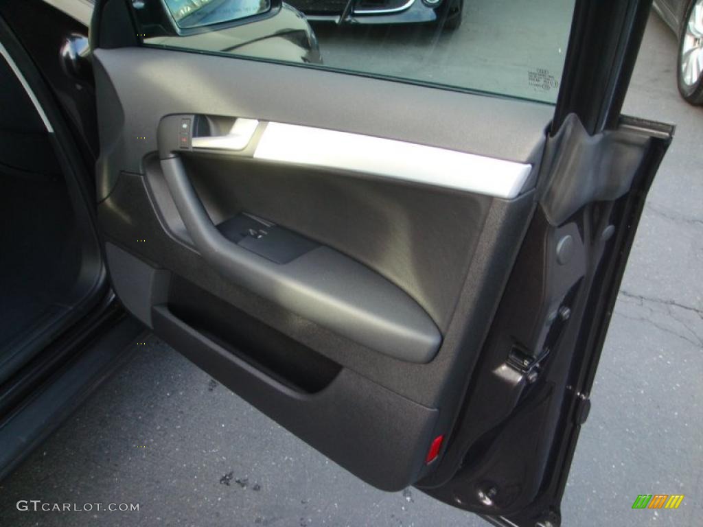 2007 Audi A3 2.0T Black Door Panel Photo #41603909
