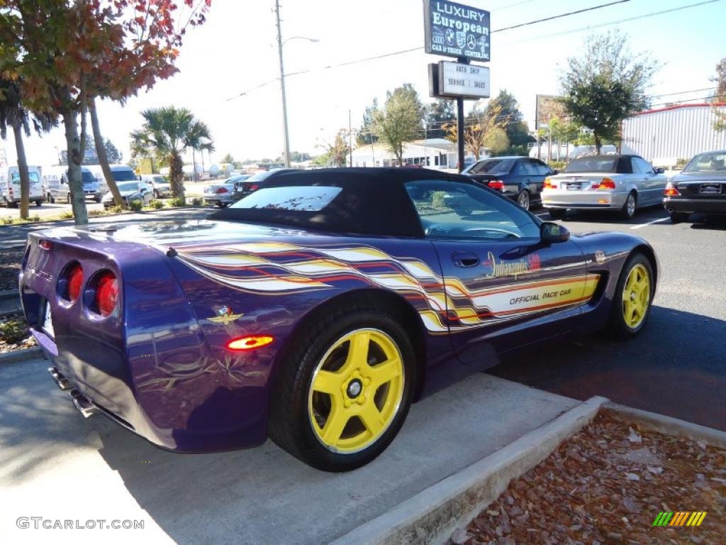 1998 Corvette Indianapolis 500 Pace Car Convertible - Radar Blue Metallic / Yellow/Black photo #50