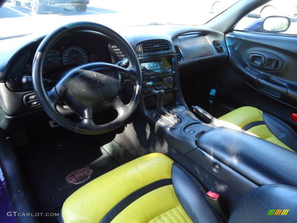 1998 Corvette Indianapolis 500 Pace Car Convertible - Radar Blue Metallic / Yellow/Black photo #54