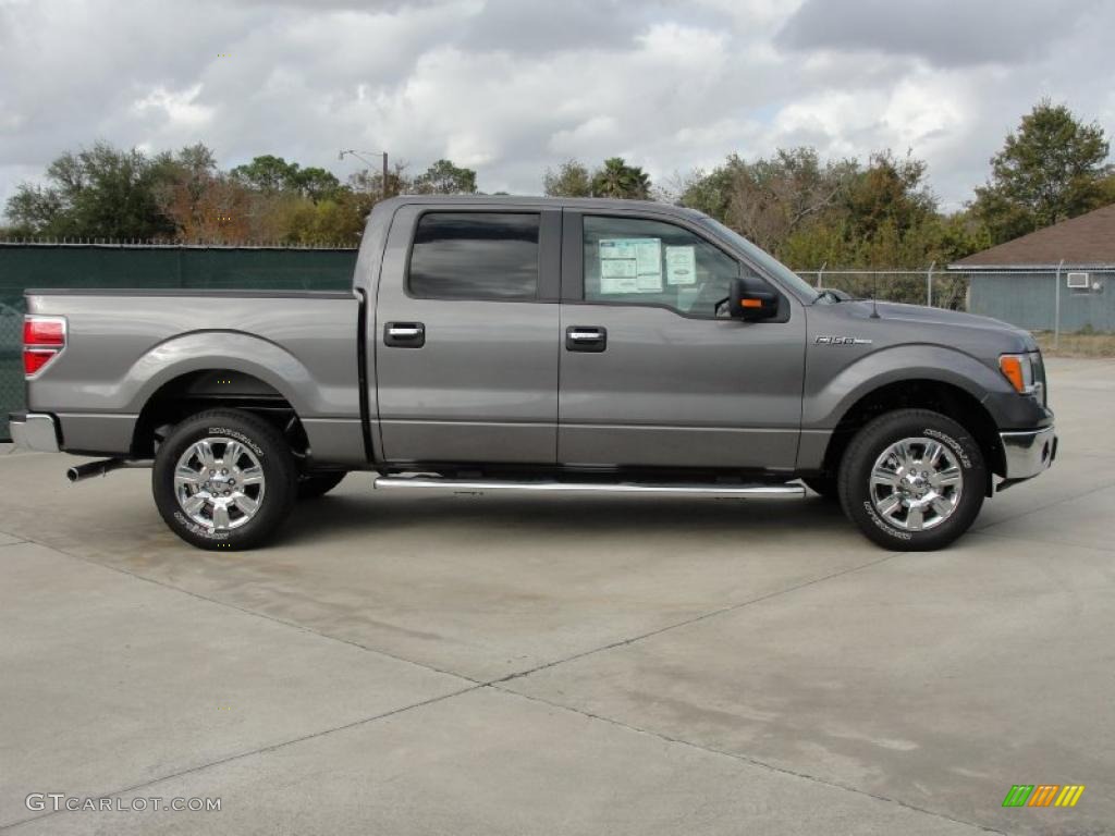 2010 F150 XLT SuperCrew - Sterling Grey Metallic / Medium Stone photo #2