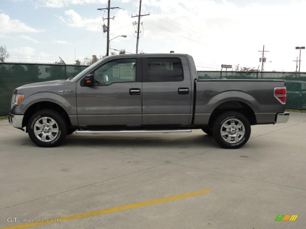 2010 F150 XLT SuperCrew - Sterling Grey Metallic / Medium Stone photo #6