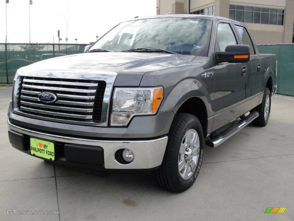 2010 F150 XLT SuperCrew - Sterling Grey Metallic / Medium Stone photo #7