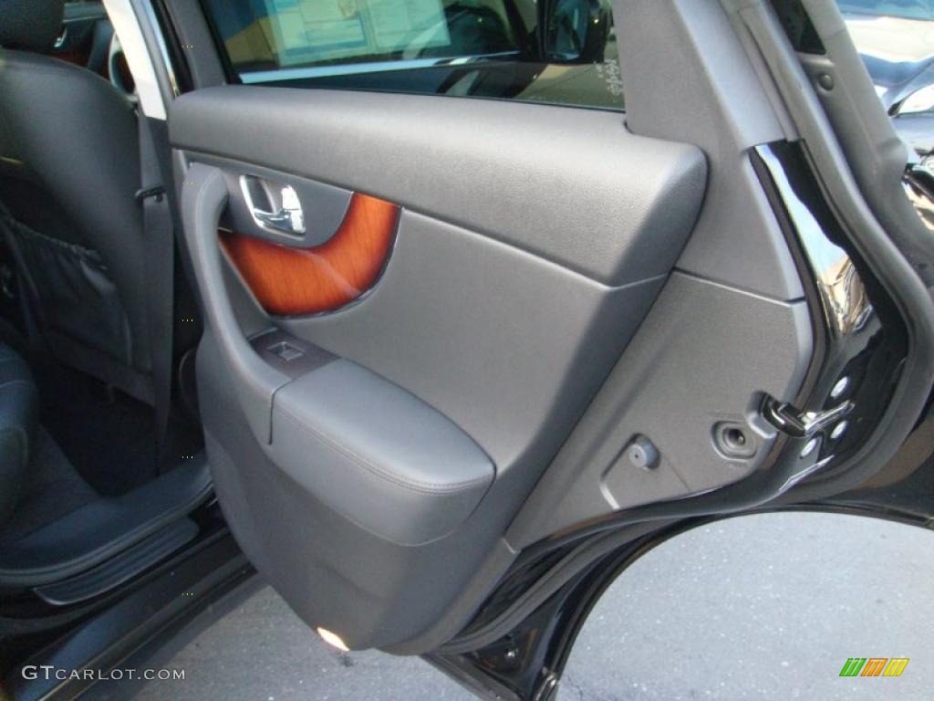 2010 Infiniti FX 35 Graphite Door Panel Photo #41604633