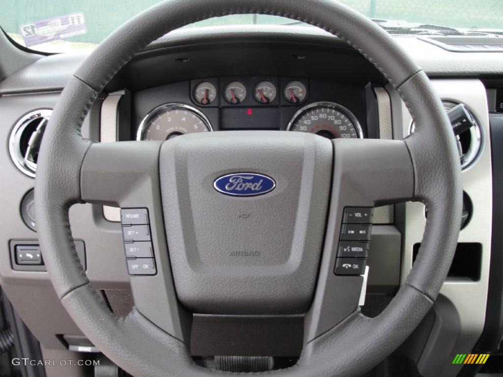 2010 F150 XLT SuperCrew - Sterling Grey Metallic / Medium Stone photo #30