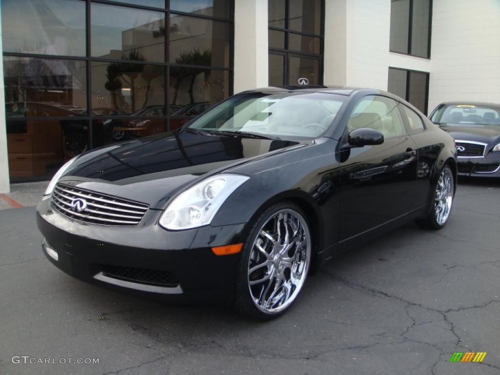 Black Obsidian 2007 Infiniti G 35 Coupe Exterior Photo #41604757