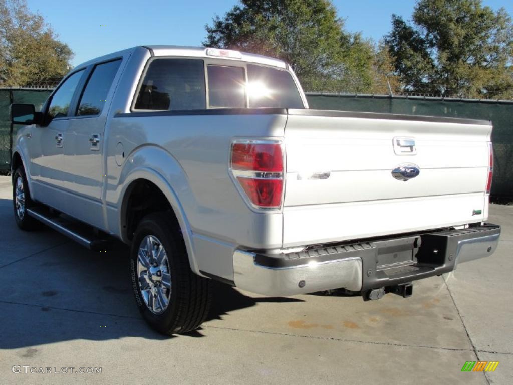 2010 F150 Lariat SuperCrew - Ingot Silver Metallic / Black photo #5