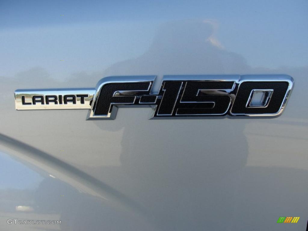 2010 F150 Lariat SuperCrew - Ingot Silver Metallic / Black photo #12