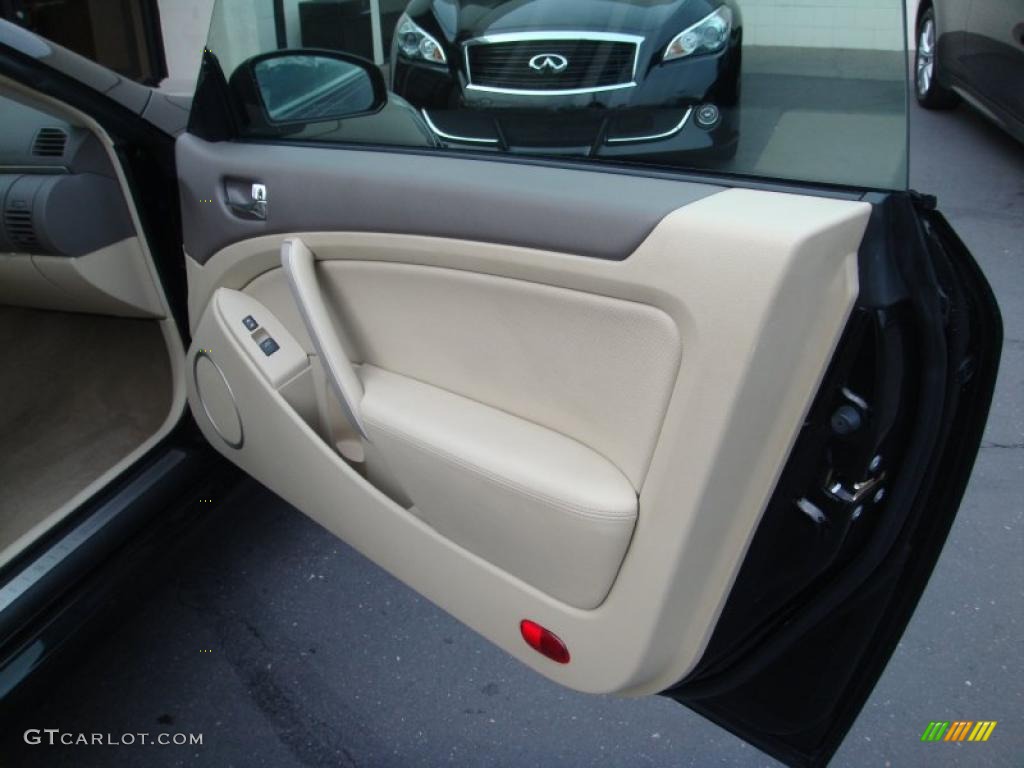 2007 Infiniti G 35 Coupe Wheat Beige Door Panel Photo #41605021