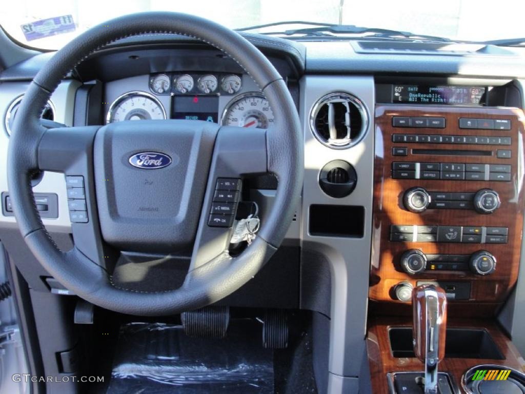 2010 F150 Lariat SuperCrew - Ingot Silver Metallic / Black photo #25