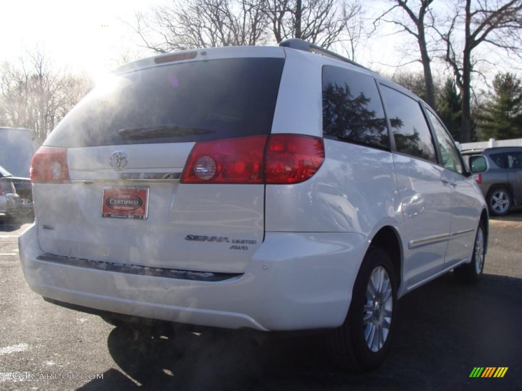 2008 Sienna Limited AWD - Natural White / Stone photo #4