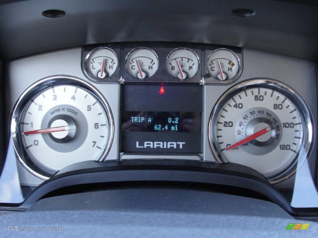 2010 F150 Lariat SuperCrew - Ingot Silver Metallic / Black photo #33